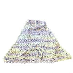 Handmade crochet high neck halter top